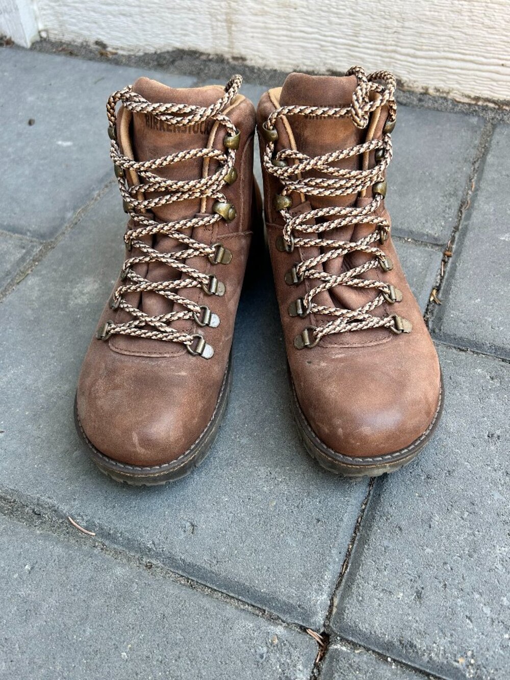 Birkenstock lace-up boots in nubuck leather size 36